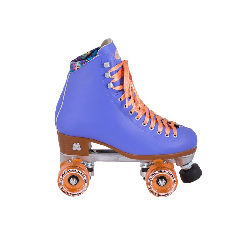 Moxi Beach Bunny Roller Skates for Women - Colorful, Precision-Fit Skate with High-Rebound Wheels, Moisture-Wicking Lining & Padding, Roller Skates, Periwinkle Sunset - 8 - Image 1
